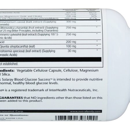 Blood Glucose Success Para a Manutenção dos Níveis de Glicose - Cápsulas vegetarianas 90 Solaray - Imagem 3