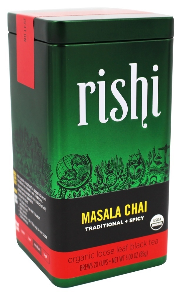 Masala Chai Orgânico Solto Folha Preto Chá - 3 oz. Rishi Tea