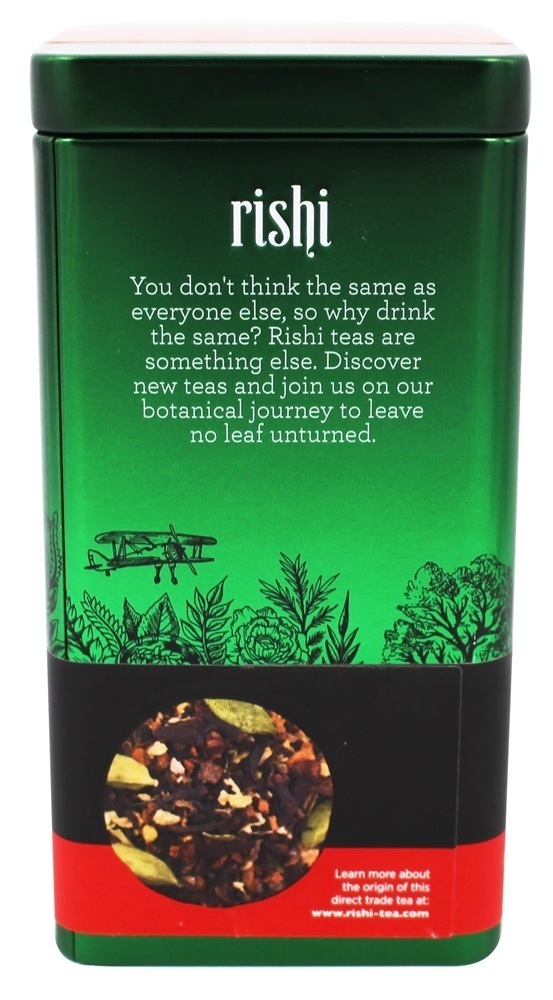 Masala Chai Orgânico Solto Folha Preto Chá - 3 oz. Rishi Tea - Imagem 3