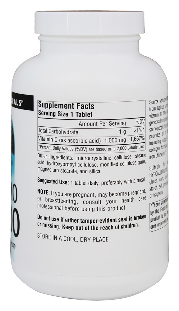 Não transgênico C1000 - 240 Tablets Source Naturals - Imagem 2