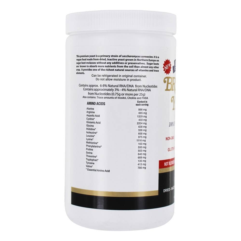 Alta qualidade Pure flocos de levedura de cerveja - 12.35 oz. Lewis Labs - Imagem 4