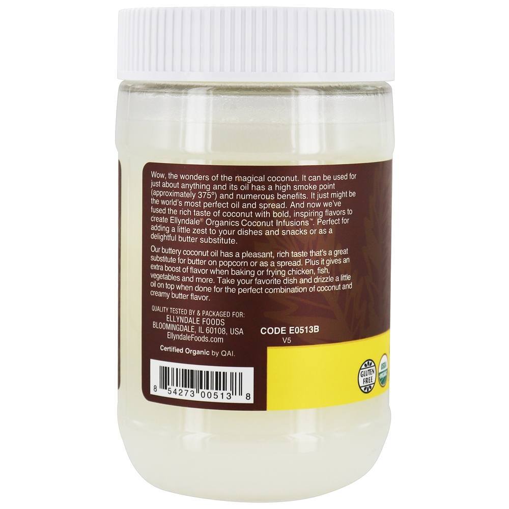 Manteiga De Infusões De Coco Orgânico - 12 oz. Ellyndale Foods - Imagem 3
