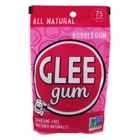 Todo o chiclete de goma de mascar natural - 75 Peça (s) Glee Gum