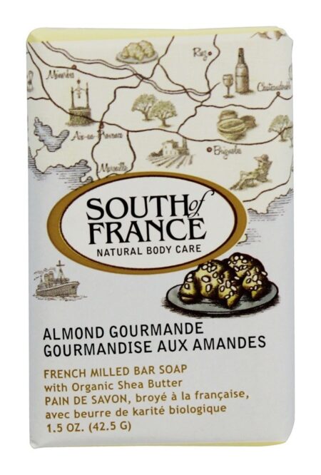 Sabonete de Amêijoa Fresca Francês Sabonete de Almond Gourmande - 1.5 oz. South of France