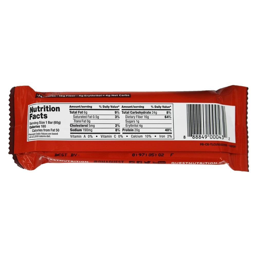 Barra de proteína barra de proteína canela rolo - 2.12 oz. Quest Nutrition - Imagem 2