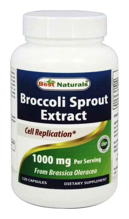 Extrato de Broto de Brócolis - Sprout 1000 mg. - Cápsulas 120 Best Naturals