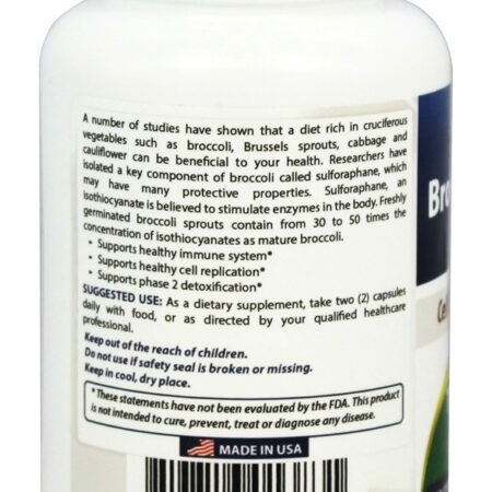 Extrato de Broto de Brócolis - Sprout 1000 mg. - Cápsulas 120 Best Naturals - Imagem 3