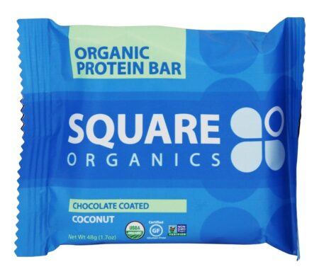 Coco De Proteína Orgânica De Coco Revestido De Chocolate - 1.7 oz. Square Organics