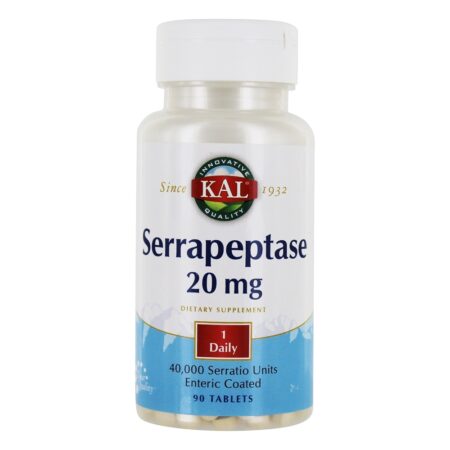 Serrapeptase 20 mg. - 90 Tablets Kal