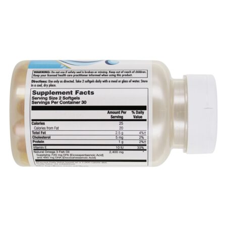 Omega 3 720/480 Óleo de Peixe Destilado - 60 Softgels Kal - Image 2