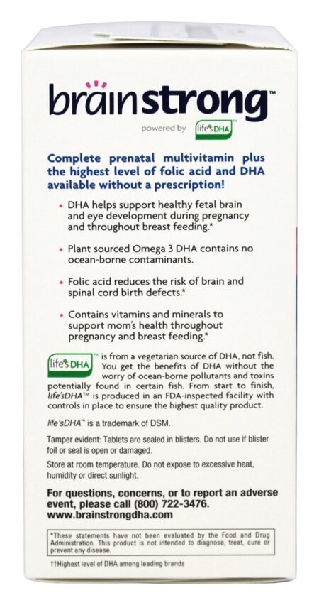 BrainStrong Prenatal - 30 Comprimidos multivitamínicos / 30 cápsulas moles Amerifit Brands - Image 3