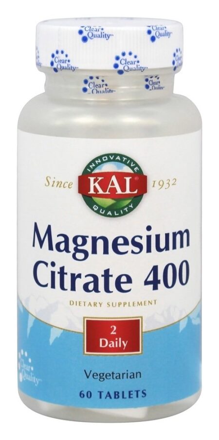 Citrato de Magnésio 400 mg. - 60 Tablets Kal