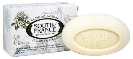 Francês Moído Vegetal Bar Sabão Florescente Jasmim - 6 oz. South of France