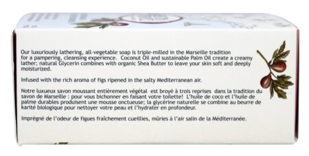 Francês Moído Vegetal Bar Sabão Mediterrâneo Figo - 6 oz. South of France - Image 3