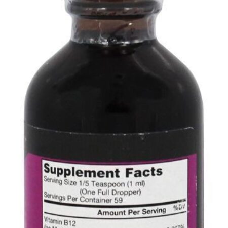 Framboesa Natural Metilcobalamina B12 Blast - 2 fl. oz. Bricker Labs - Imagem 2