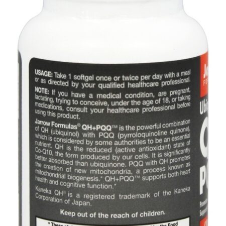 QH + PQQ - 60 Softgels Jarrow Formulas - Imagem 3