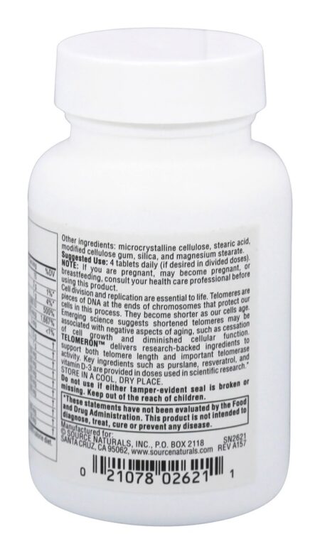 Telomeron - 30 Tablets Source Naturals - Image 3