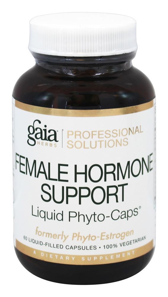 Suporte de hormônio feminino - 60 cápsulas Gaia Herbs Professional líquido anteriormente conhecidas como fitoestrogênio Gaia Herbs Professional