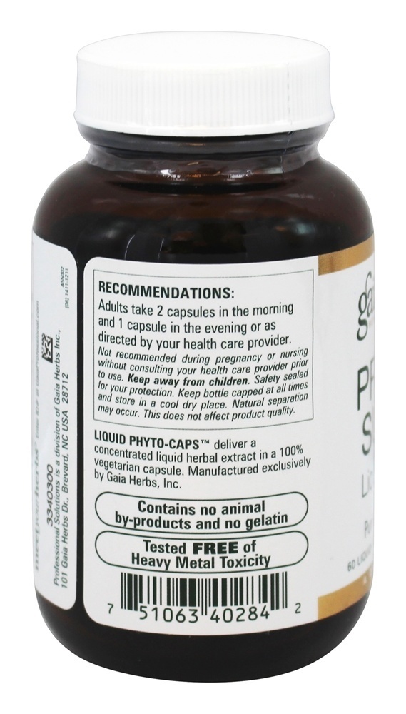 Saúde da Próstata - 60 Cápsulas Gaia Herbs Professional líquido Gaia Herbs Professional - Imagem 3