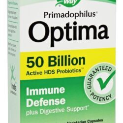 Primadophilus Optima Suplemento Probiótico Ativo Para Defesa Imune 50 Bilhões de UFC - Cápsulas vegetarianas 30 Nature's Way