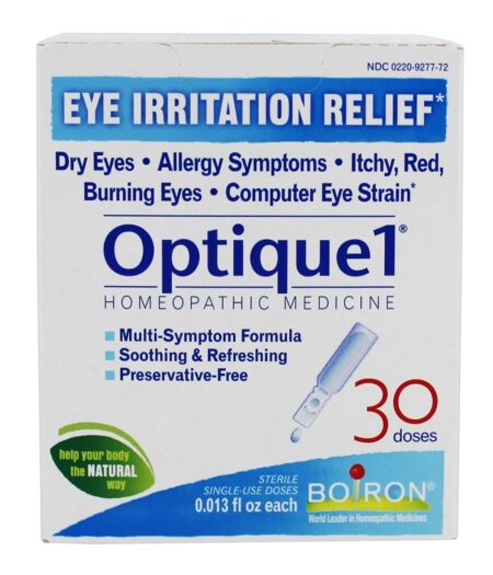 Optique1 colírio medicamento homeopático para alívio da irritação ocular - 30 Dose (s) Boiron