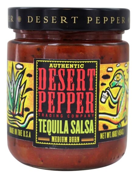 Authentic Medium Burn Salsa Tequila - 16 oz. Desert Pepper