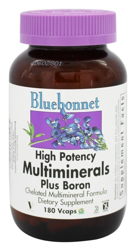 Multiminerals Plus Boron - Cápsulas vegetarianas 180 Bluebonnet Nutrition