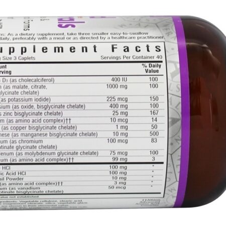 Quelado Multimineral Ferro Livre - 120 Cápsulas Bluebonnet Nutrition - Imagem 2