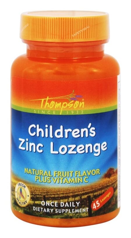 Chiclete de Zinco Infantil Sabor Fruta Natural - 45 Pastilhas Thompson