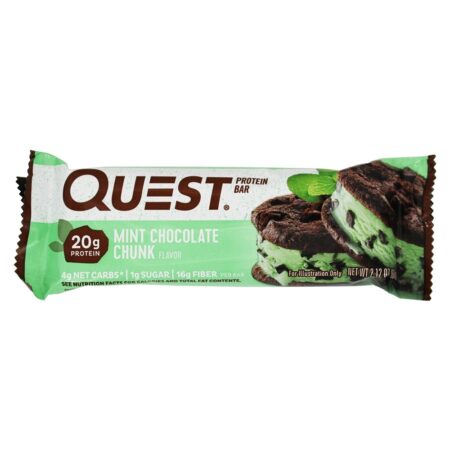 Barra de Proteína da Quest Bar Mint Caixa de Chocolate Menta - 12 Barras Quest Nutrition - Image 3