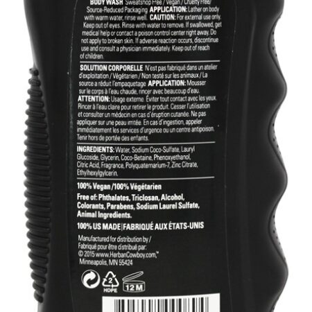 Desodorização Corpo Lavar Esporte - 18 fl. oz. Herban Cowboy - Imagem 2