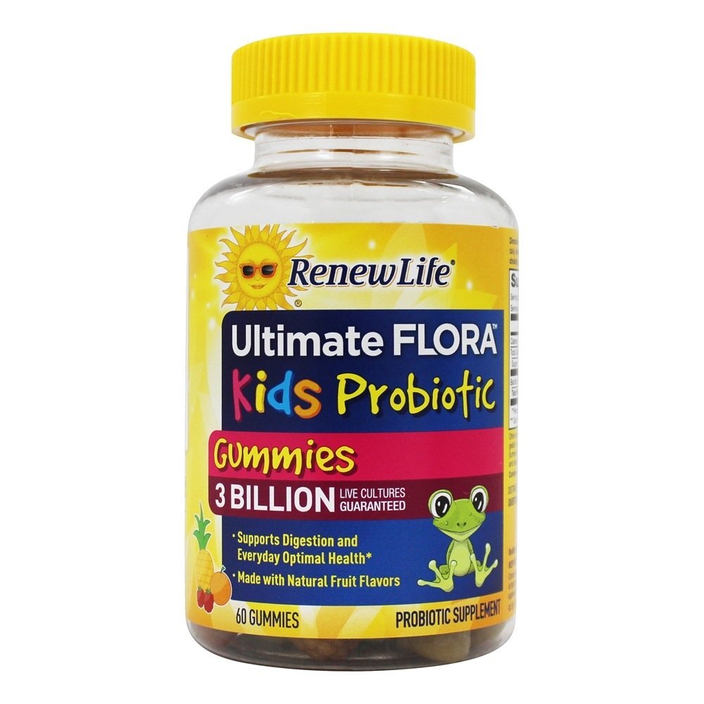 Último Flora Crianças com gomas probióticas 3 Bilhões de UFC - 60 Gummies Renew Life