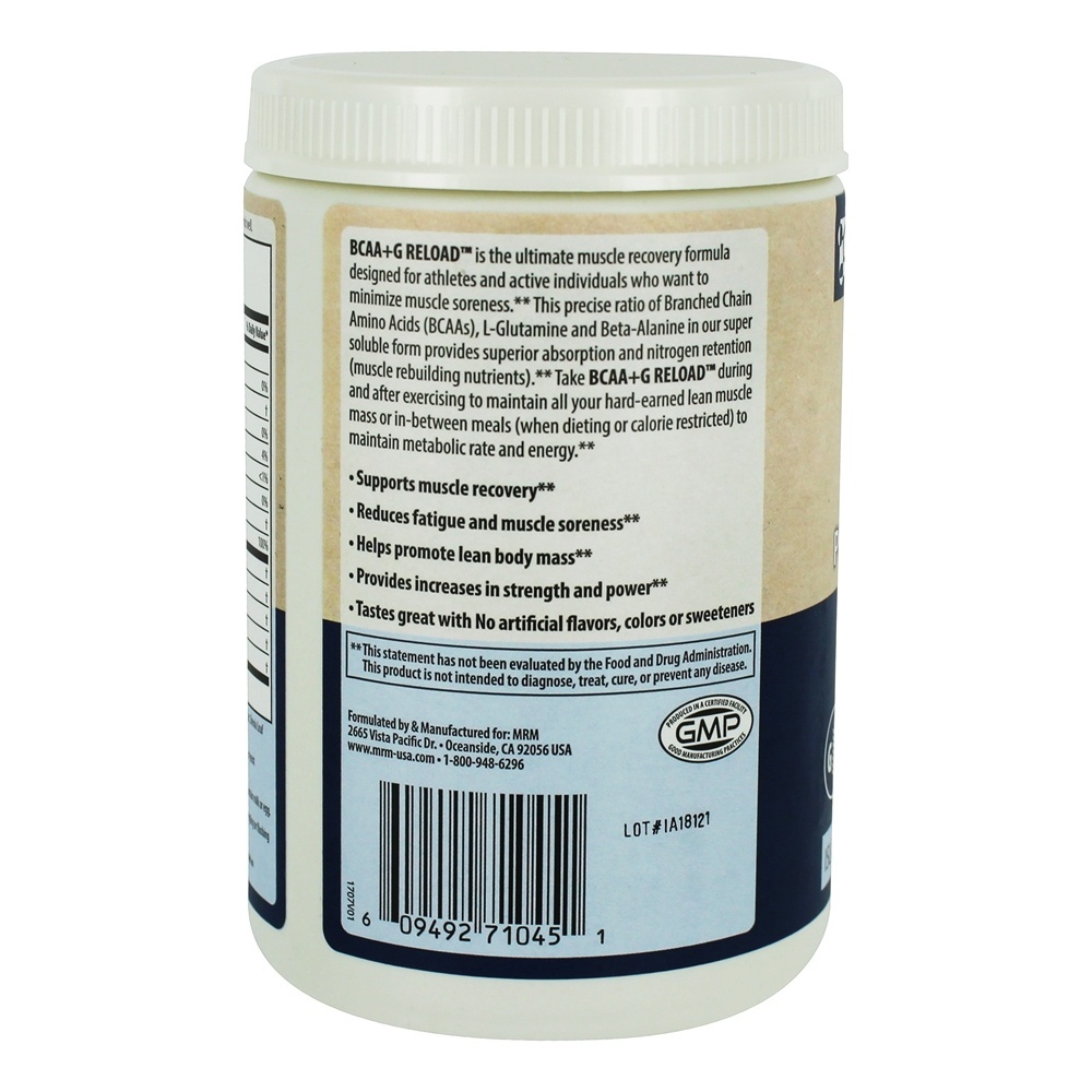 Fermentado BCAA + G Recarregar Recuperação Pós-Treino Pó Island Fusion - 11.6 oz. MRM - Imagem 3