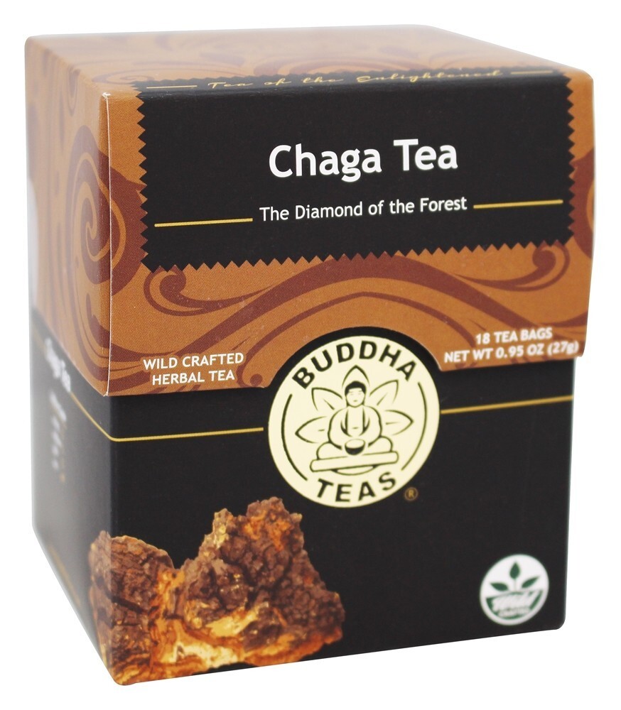 Chá Cogumelo Herbal Crafted Selvagem - 18 Saquinhos de Chá Buddha Teas