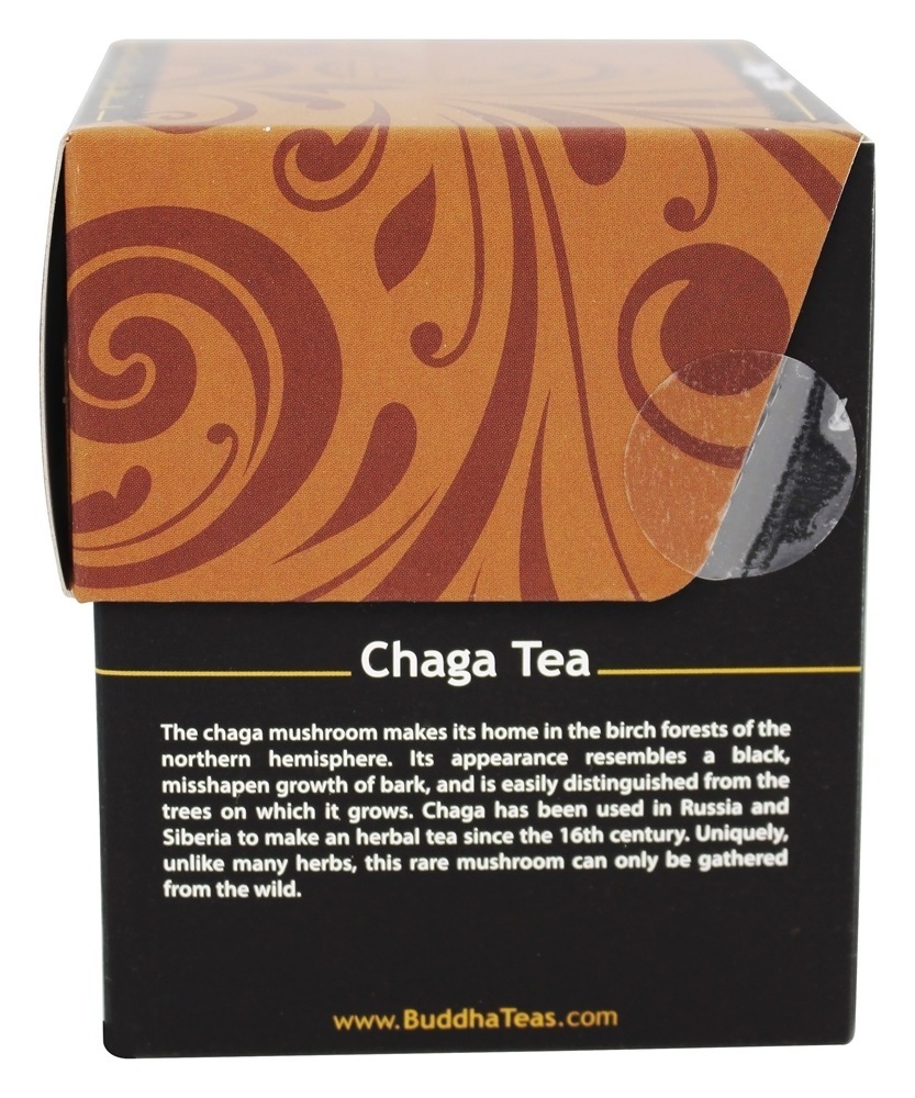 Chá Cogumelo Herbal Crafted Selvagem - 18 Saquinhos de Chá Buddha Teas - Imagem 3