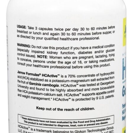 Hcactive Garcinia Cambogia Extrair - Cápsulas 180 Jarrow Formulas - Imagem 3