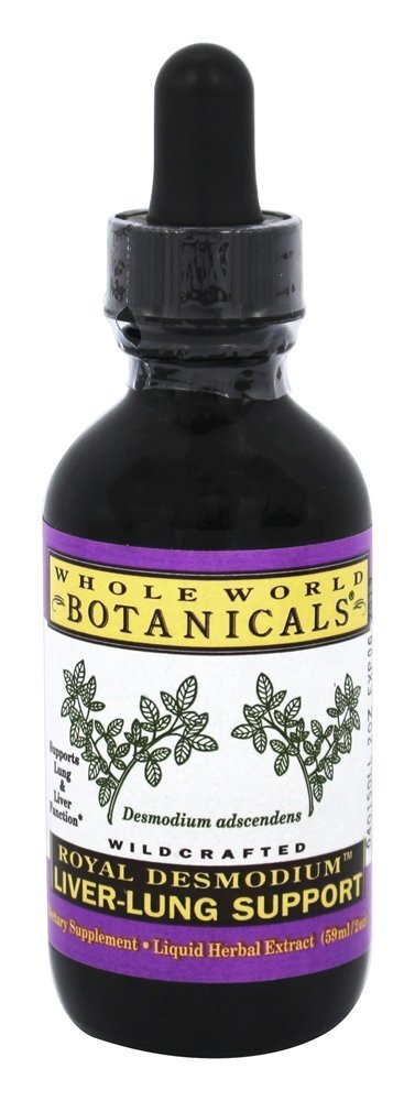 Suporte de Royal Desmodium Liver-Lung - 2 fl. oz. Whole World Botanicals