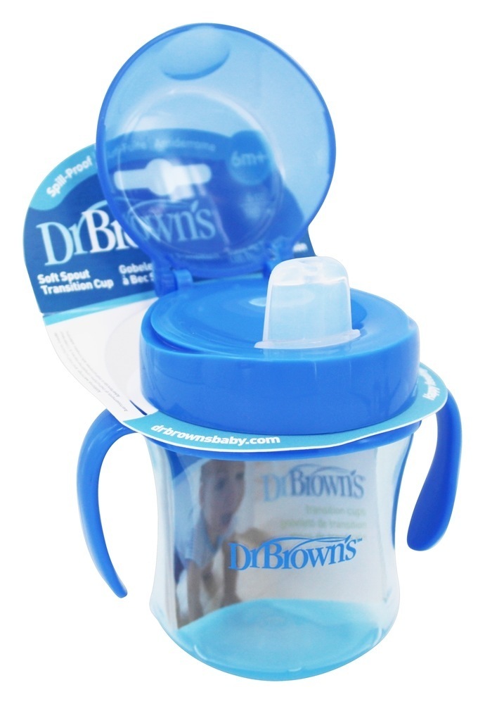 Copo de Transição Bica Suave Azul - 6 oz. Dr. Brown's