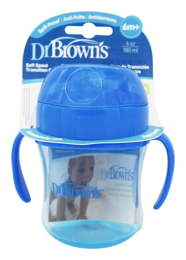Copo de Transição Bica Suave Azul - 6 oz. Dr. Brown's - Imagem 2
