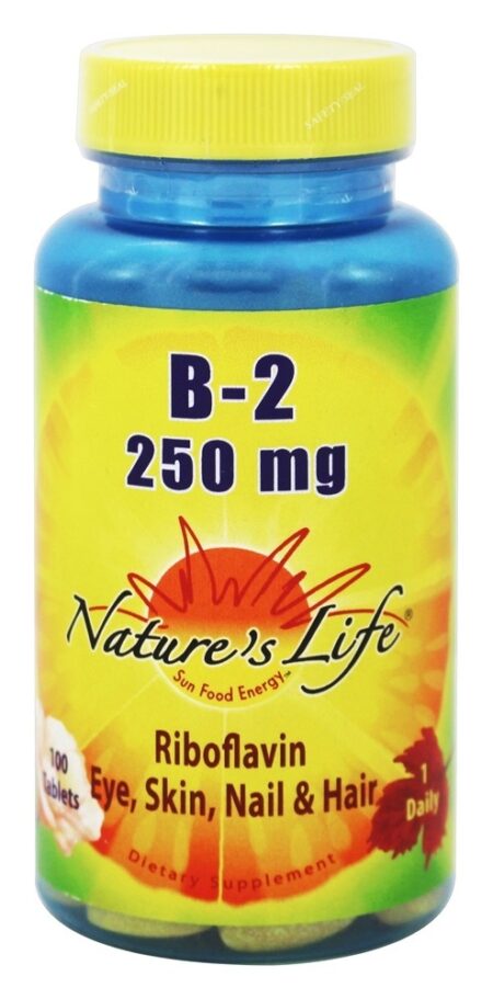 B2 250 mg. - 100 Tablets Nature's Life