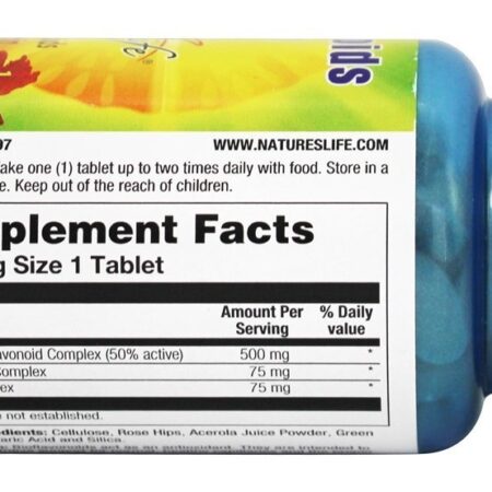 Bioflavonóides 500 mg. - 100 Tablets Nature's Life - Imagem 2