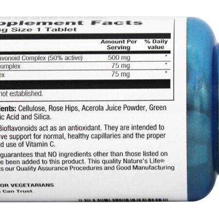 Bioflavonóides 500 mg. - 100 Tablets Nature's Life - Imagem 3