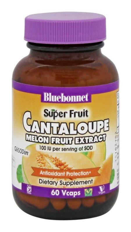 Super Fruto Cantalupo Melão Fruto Extrair - Cápsulas vegetarianas 60 Bluebonnet Nutrition