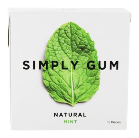 Toda a hortelã da goma natural - 15 Peça (s) Simply Gum