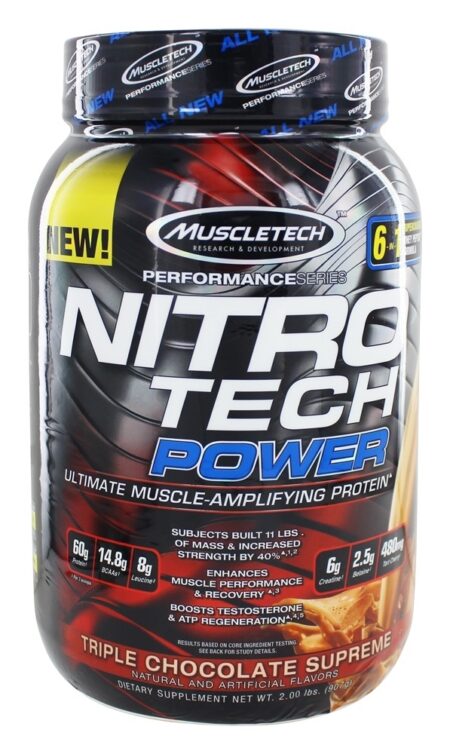 Nitro-Tecnologia Poder Atuação Série Triplo Chocolate Supremo - 2 lbs. Muscletech Products