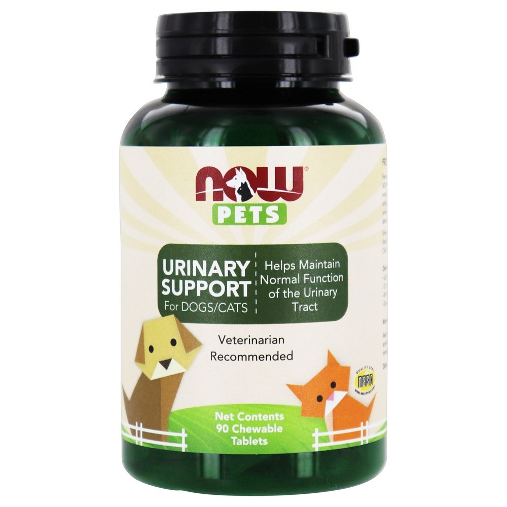 NOW Pets Suporte Urinário Para Cães / Gatos - 90 comprimidos mastigáveis NOW Foods