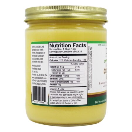 Grassf Orgânico Primalfat Coco Ghee - 14.2 oz. Pure Indian Foods - Image 3