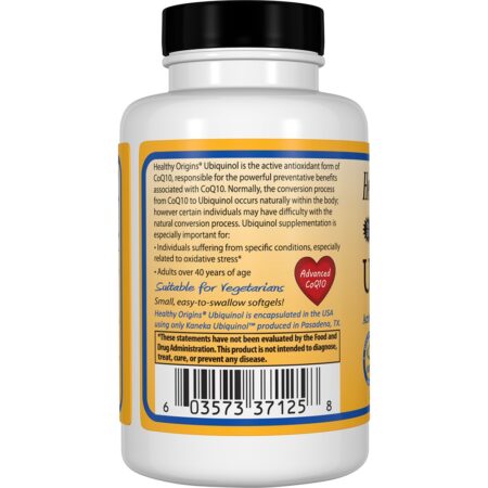 Ubiquinol 100 mg. - 60 Cápsulas Vegetarianas Healthy Origins - Image 3