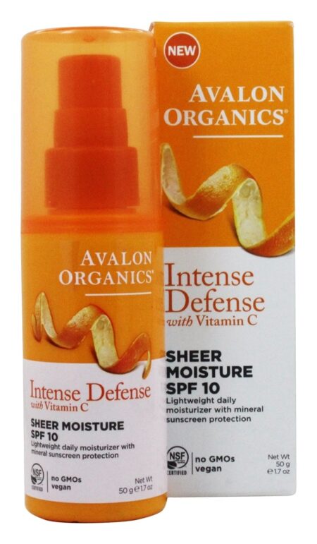 Defesa Intensa com Humidade C de Vitamina C 10 SPF - 1.7 fl. oz. Avalon Organics