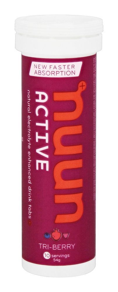 Guias de bebida reforçada com eletrólito ativo natural Tri-Berry - 10 Tablets Nuun